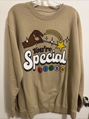 Lizzo Sasha Be Fluting Homecoming Crewneck‎ Sweatshirt Tan 2X Official Merch